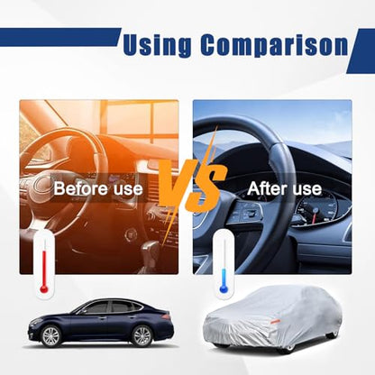6 Layers Waterproof Car Cover for Audi TT TTS TTRS 1998 (LM-Silver / 3. Custom Fit Audi TT)
