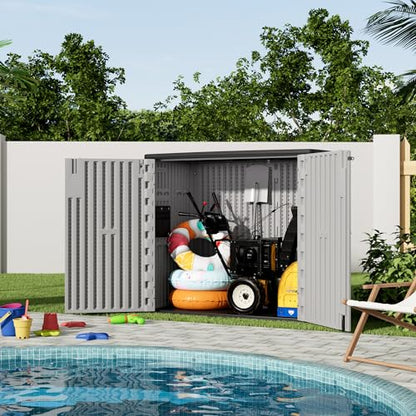 Outdoor Storage Cabinet for Patio & Garden Shed