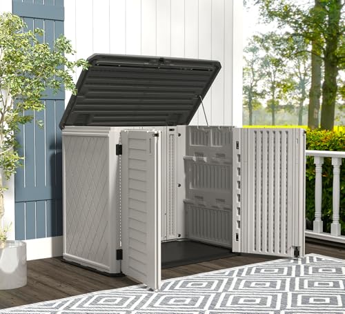 Storage Shed Weather Resistance (Ivory-White)