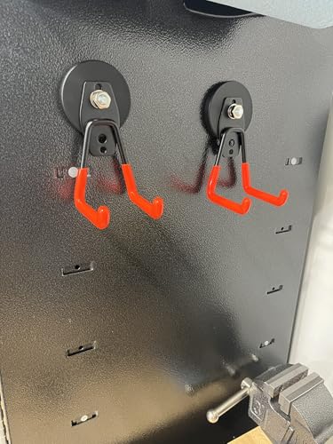 Heavy Duty Magnetic Garage Hook (2.59INCH 10PACK Orange Medium Hooks)