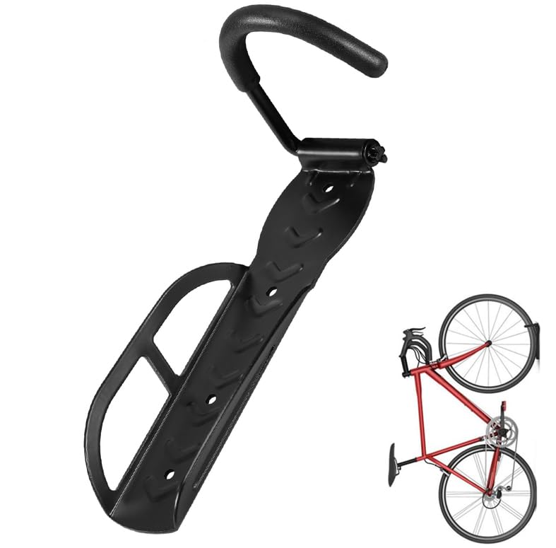 Scooter Rack Garage Wall Mount Bicycles Hanger Storage Bike Stand Hooks for Hanging Bike (Scooter Hook Rack Black 1pcs)