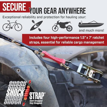 Ratchet Strap (4 Pack / 7' x 1.5")