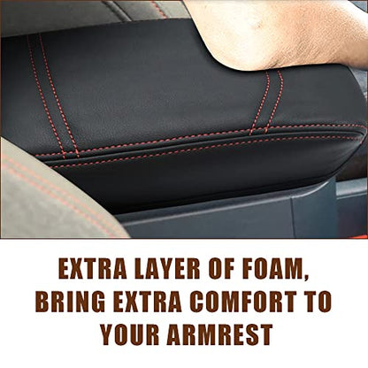 Armrest Cover for Ford Maverick 2022 (6) 22+ |Maverick| Black, Regular)