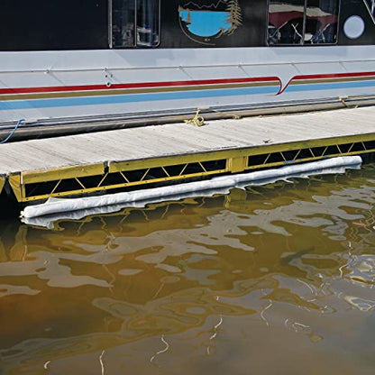 Oil Boom - Oil-Only Absorbent Boom - 4 Pack - 3" x 20' Boom - Absorbs up to 4 gallons per Boom - BOM407 (3" x 20')