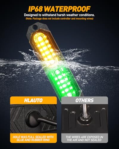 1200T Emergency Strobe Grille Lights (Amber/Green)