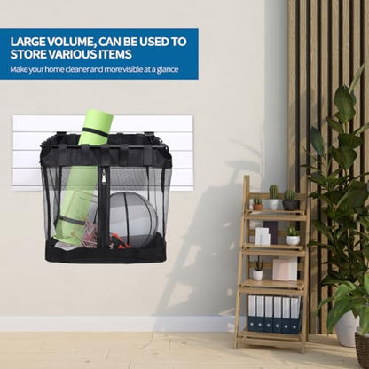 4Pcs Mesh Slatwall Baskets with Zipper (B)