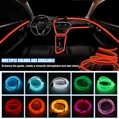 EL Wire Car LED Strip Lights (Red / 10FT)