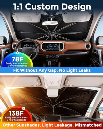 Truck Windshield Sun Shade Umbrella for 4runner Tacoma Colorado (For 4runner Tacoma Colorado/Canyon)