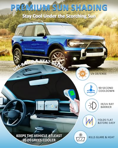 Sunshade for Ford Bronco Sport 2021 (Fit Bronco Sport 21-2025)