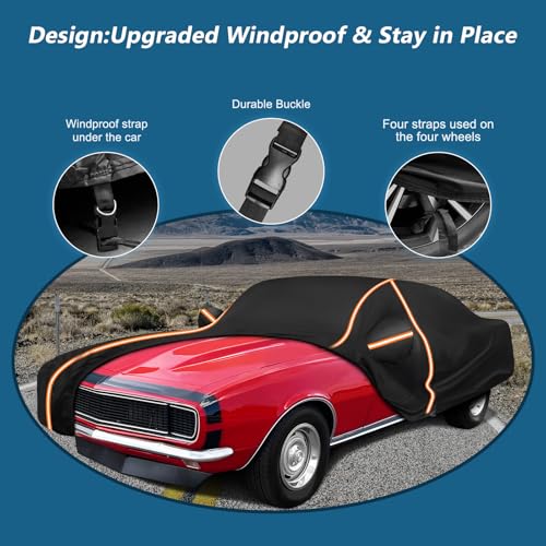 Car Cover for Chevy Camaro 1967 (Black / for Chevy Camaro 1967-1981)
