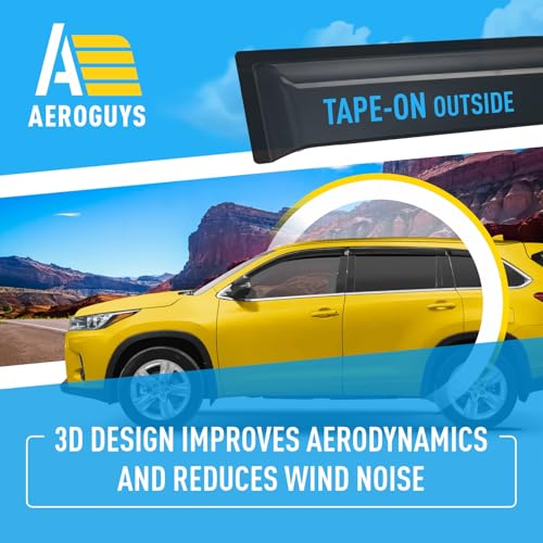 Extra Durable Window Deflectors Tape (For Highlander 14-19)
