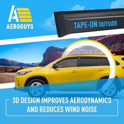 Extra Durable Window Deflectors Tape (For Highlander 14-19)