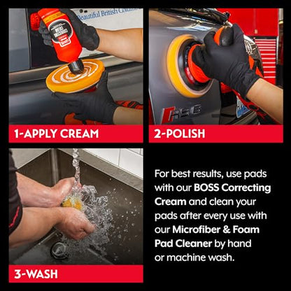 Orange Foam Correcting Pads for Car Polishing and Detailing (5.5" Pads (Set of 2))