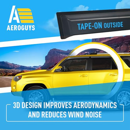 Extra Durable Window Deflectors Tape (For Toyota 4Runner 10-24 Tape-on)