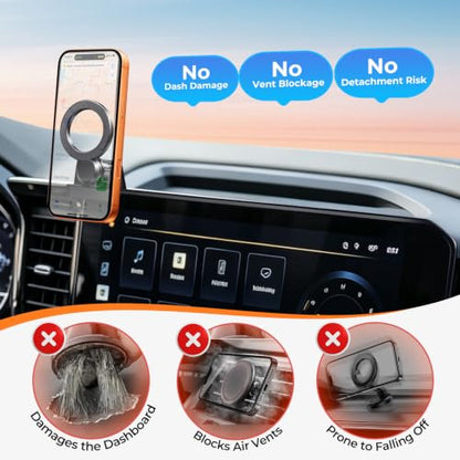 Car Phone Holder for Chevrolet Silverado & GMC Sierra 2022 (Fit for 2022-2026 Silverado & Sierra, 13.4-Inch)