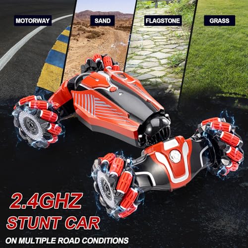 Gesture Sensing RC Stunt car (Deep Red)