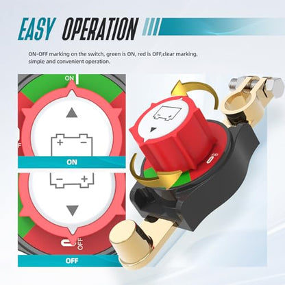 Top Post Battery Disconnect Switch On (Top Post)