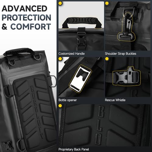 Motorcycle Tail Bag (Classic Black / 15L)