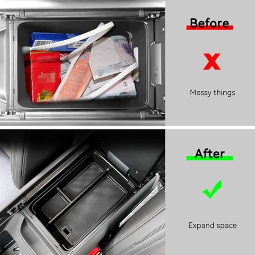 Armrest Box Compatible with Hyundai Santa Fe 2024 2025 2026 (Armrest Storage Box)
