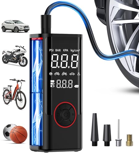 Tire Inflator Portable Air Compressor (Black)