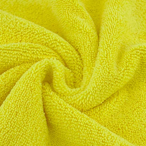 Microfiber Cleaning Towel Ultrasonic Cut Edgeless (Blue,gray,yellow)