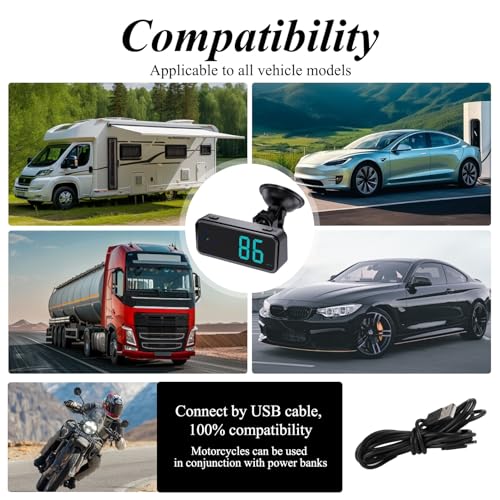 GPS Digital Speedometer for Car MPH (Digital Speedometer with Bracket)