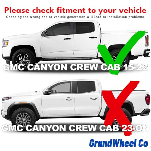 Window Deflectors Smoke Tinted In (For Canyon 15-22 Crew Cab)