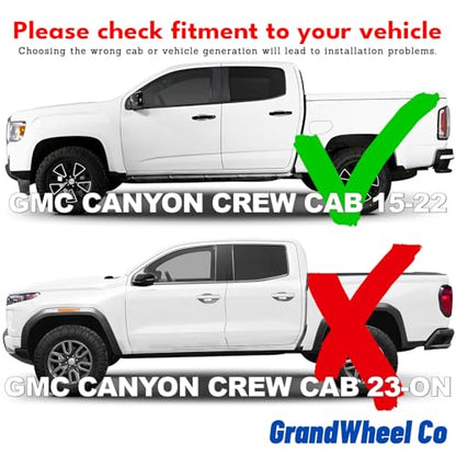 Window Deflectors Smoke Tinted In (For Canyon 15-22 Crew Cab)