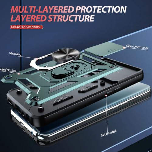 for Oneplus Nord N200 Case (Oneplus Nord N200(6.49") / Green)