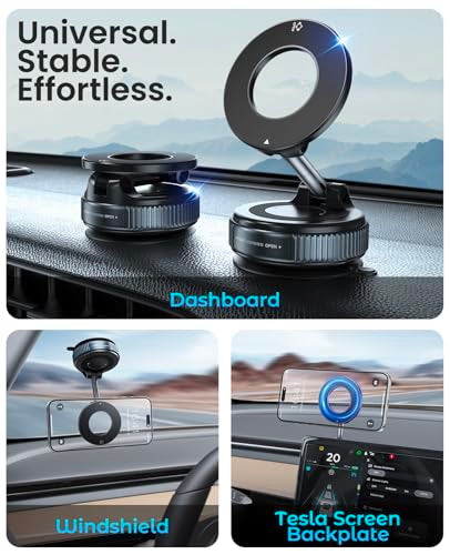 Magnetic Car Phone Holder for MagSafe (Black)
