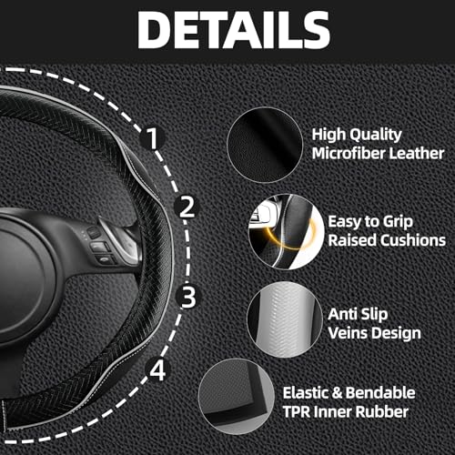 10 Pcs Car Floor Mats Full Set Car Accessories (Car Floor Mats Set / Grey Line)