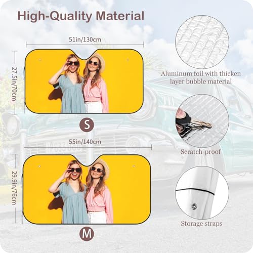 Custom Car Windshield Sun Shade (Photo M)
