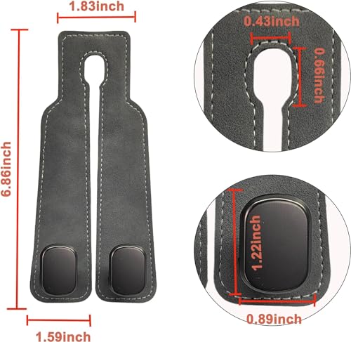 Car Headrest Hooks (Gray)