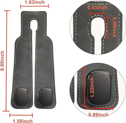 Car Headrest Hooks (Gray)