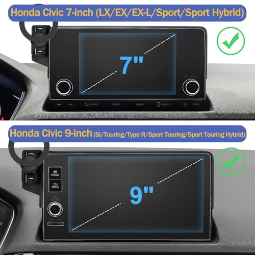 Magnetic Phone Holder for Honda Civic 2026 2025 2024 2023 2022 [11th Gen 7 (for Honda Civic 7/9-inch Screen)
