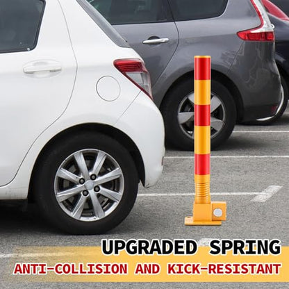 1 Pcs Spring Parking Post Barrier (Red)
