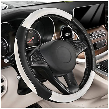 Steering Wheel Cover 14.5 (Standard size[14 1/2''-15''] / Black and White)