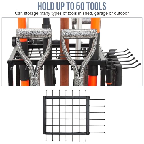 Garden Tool Organizer Holds 50 Long (Corner Tool Organizer)