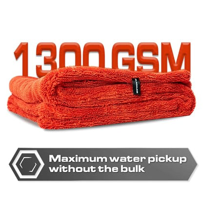 Microfiber Car Drying Towel 24"x36" (Crimson / 24"x36" Double sided)
