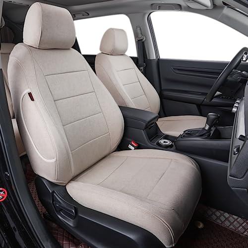 CRV Car Seat Covers Custom Fit for Honda 2017 (Beige / 2017-2022 CRV LX,EX,SE,EX-L,Touring,Hybrid)