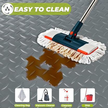 5x8 FT Garage Floor Mat (Diamond Plate Pvc Garage Mat / 5' x 8')