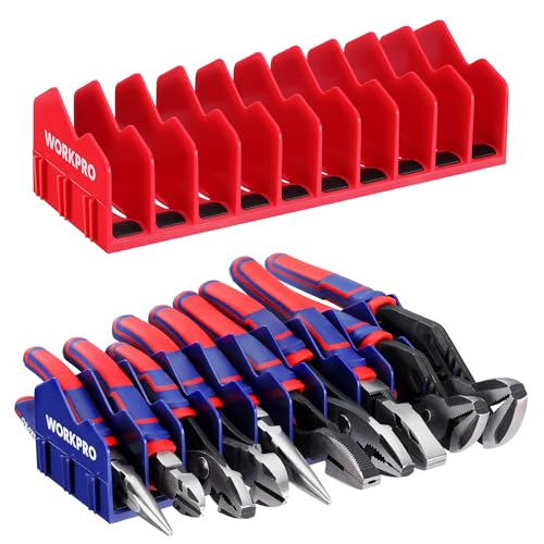 2 Pack Plier Organizer Rack (2 Pack / Blue &Red)