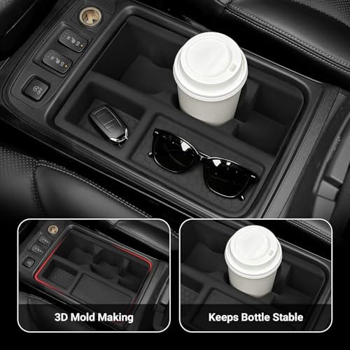 Car Cup Holder Compatible with Honda 2015 2016 CRV Accessories Silicone Material OEM Style Inserts Center Console Organizer (for Honda 2015-2016 CR-V)