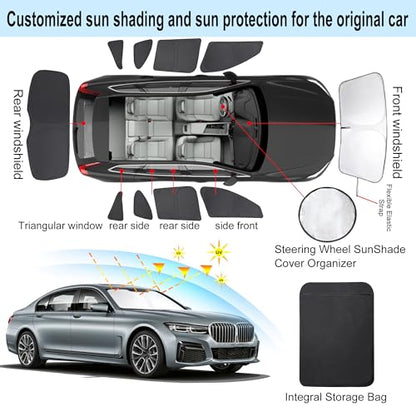 Window Shades for BMW X1 F48 2016 2017 2018 2019 2020 2021 2022 Accessories Car Side Full Windows Rear Triangular Windshield Sun Shade Sun UV Rays & Privacy Protection for Camping 10PCS (BMW X1 F48 2016 2017 2018 2019 2020 2021 2022)