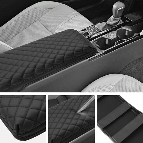 for 2025 Toyota Camry Armrest Cover for Toyota Camry 2025 Accessories 2025 Camry Center Console Cover 2024 Camry Middle Console Cover (25 Camry Armrest Pad(Rhombus Style))