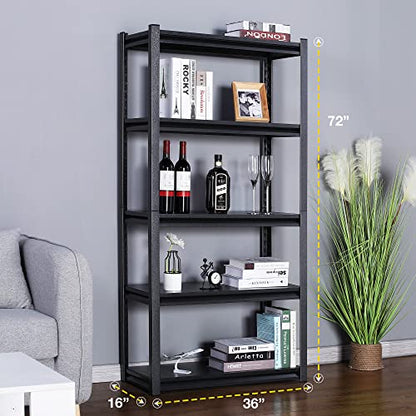 5 Tier Garage Shelf (36" W X 16" D X 72" H 5-Tier)