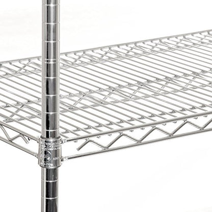 UltraDurable Heavy Duty NSF Solid Steel Wire Rack Storage Unit Organizer for Garage (Steel / 5-Tier Shelving, 60" W x 18" D)
