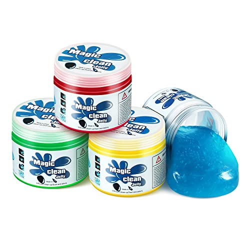 4 Pack Car Cleaning Gels (Blue+red+green+yellow)