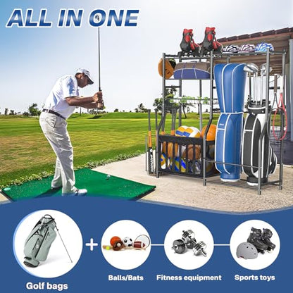 Heavy Duty Garage Sports Equipment Organizer (Garage Sports Equipment Organizer)
