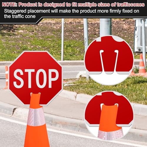 6 Pcs Stop Signs 12x12"